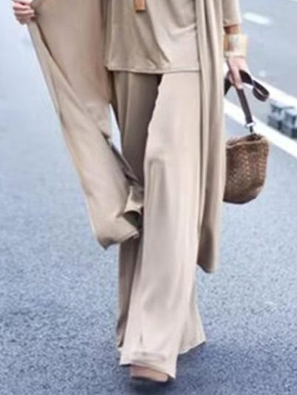 Amalia Vest & Top Pants with Wide Legs