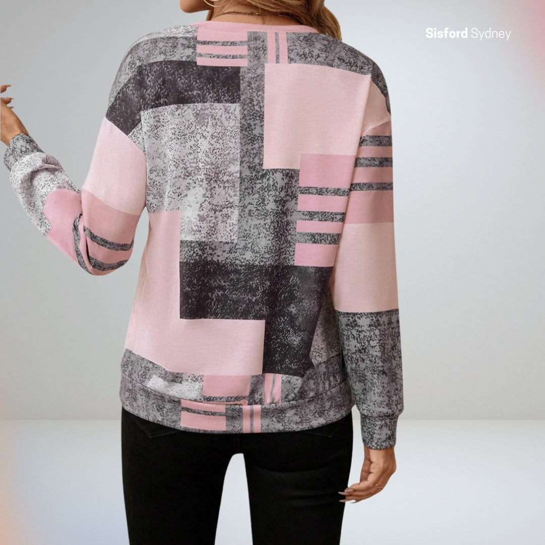 Mirella™ - Elegant Half-Zip Jumper