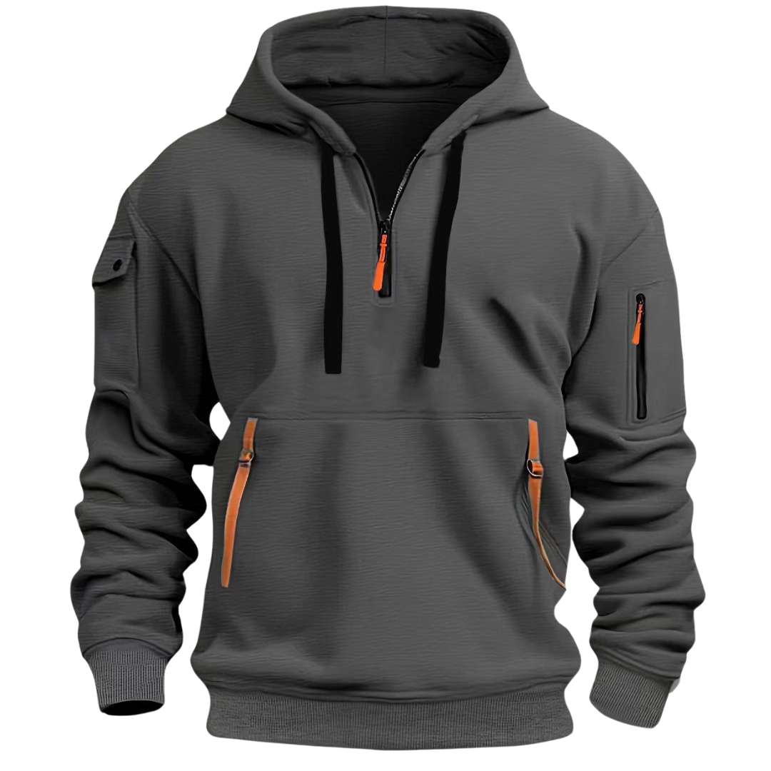 Ludomir™ | Long Sleeve Multi Pocket Hoodie