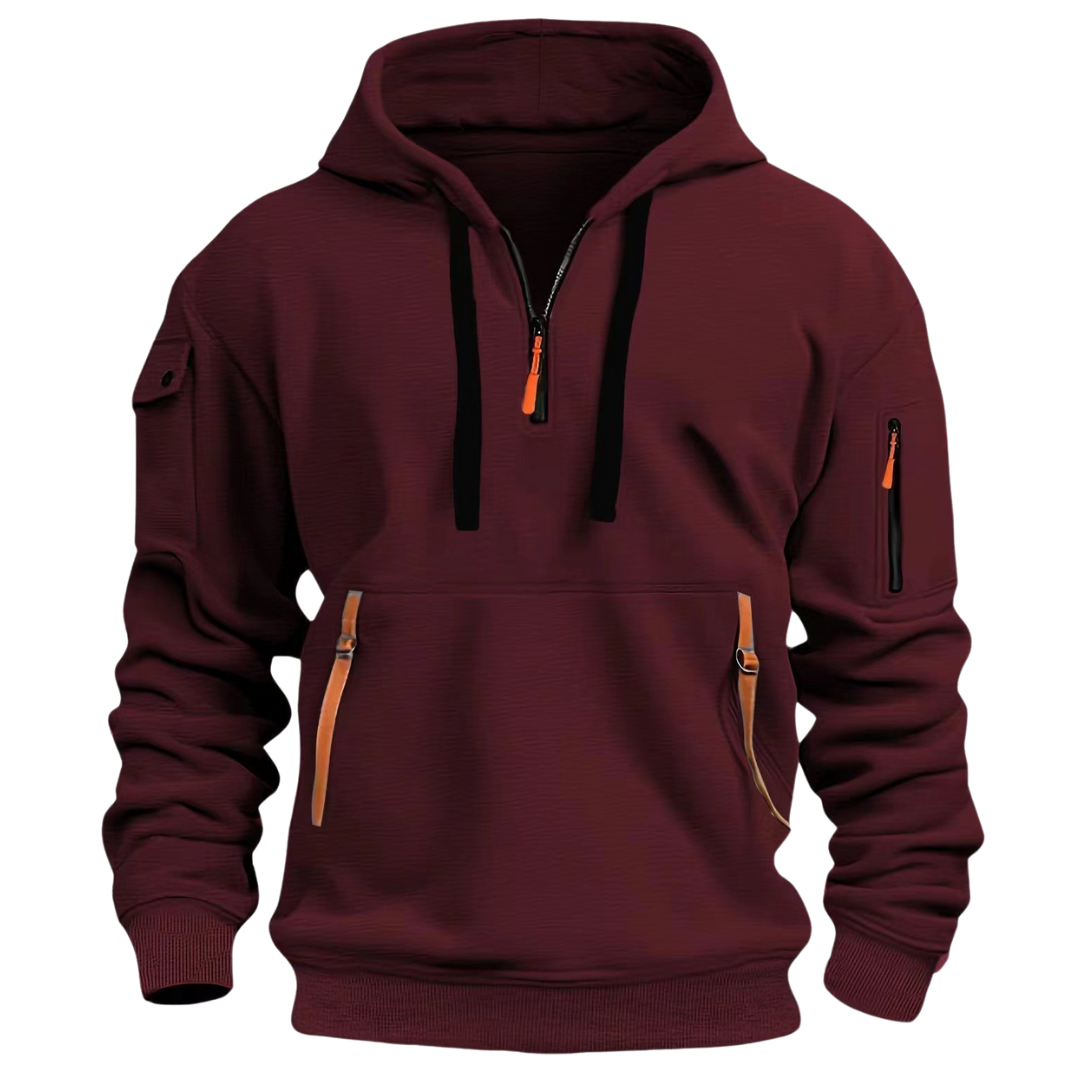 Ludomir™ | Long Sleeve Multi Pocket Hoodie