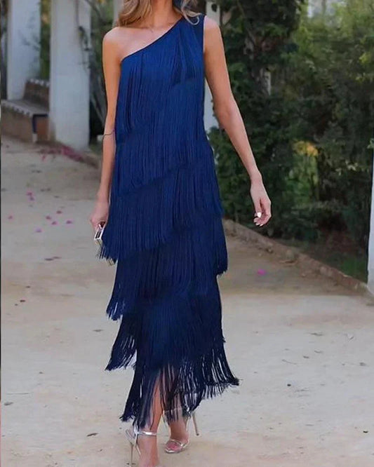 Chloe Chic Dress with Fringes