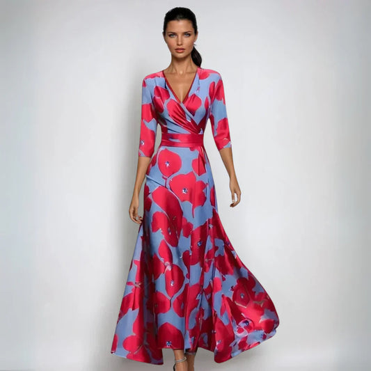 Emily™ | Stylish Floral Wrap Dress