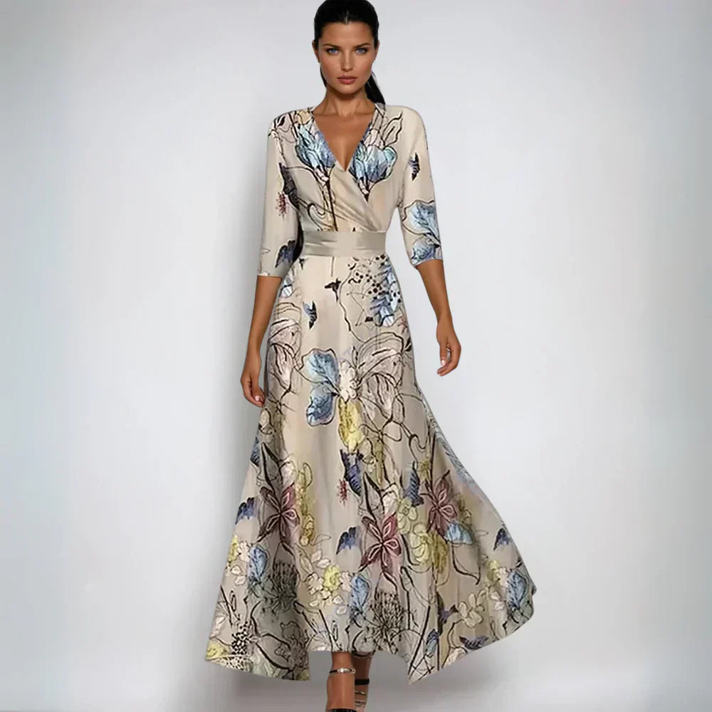 Alicia™ | Stylish Floral Wrap Dress