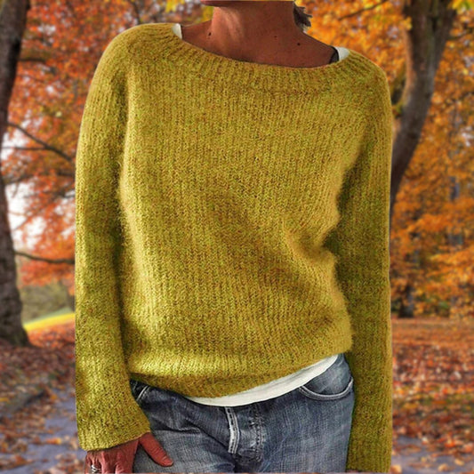 Claire™ | Cozy Ribbed Knit Sweater