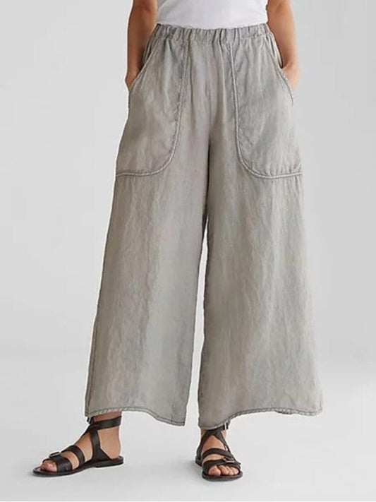 Saskia™ - Summer Pants Linen Pocket