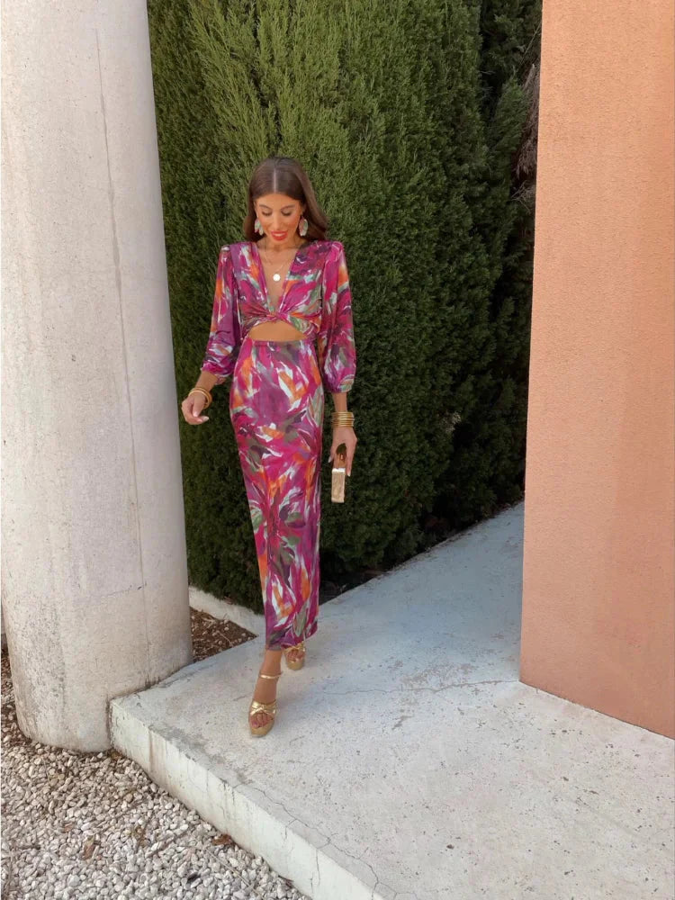 Lily Colorful Maxi Dress
