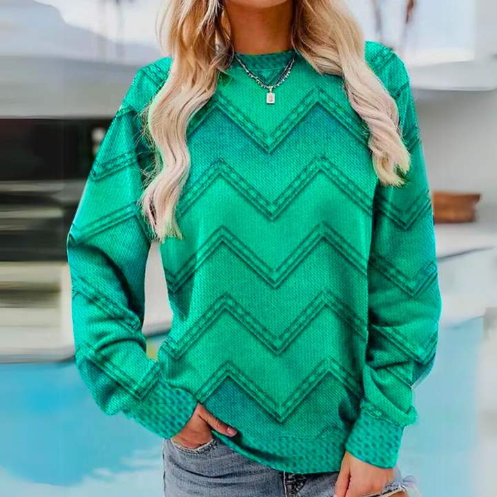 Tahlia | Geometric Knit Sweater