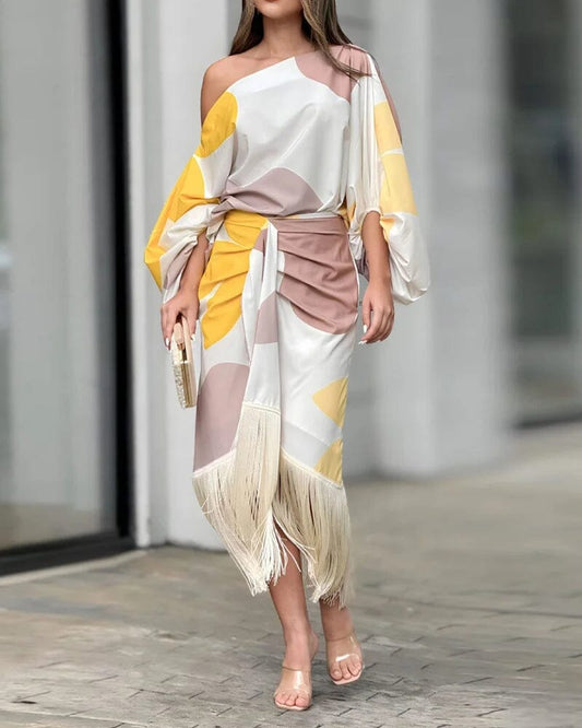 Selia Elegant Off-Shoulder Dress